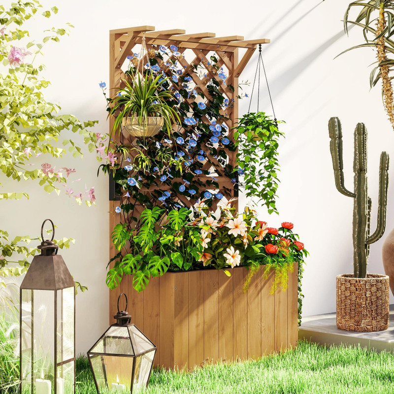 Wood Raised Garden Bed