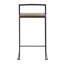 Tabouret de comptoir empilable avec siège en bois Brieon (ensemble de 3)-1930944550