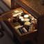 Solid Wood Expandable Storage Cabinet Makeup Table