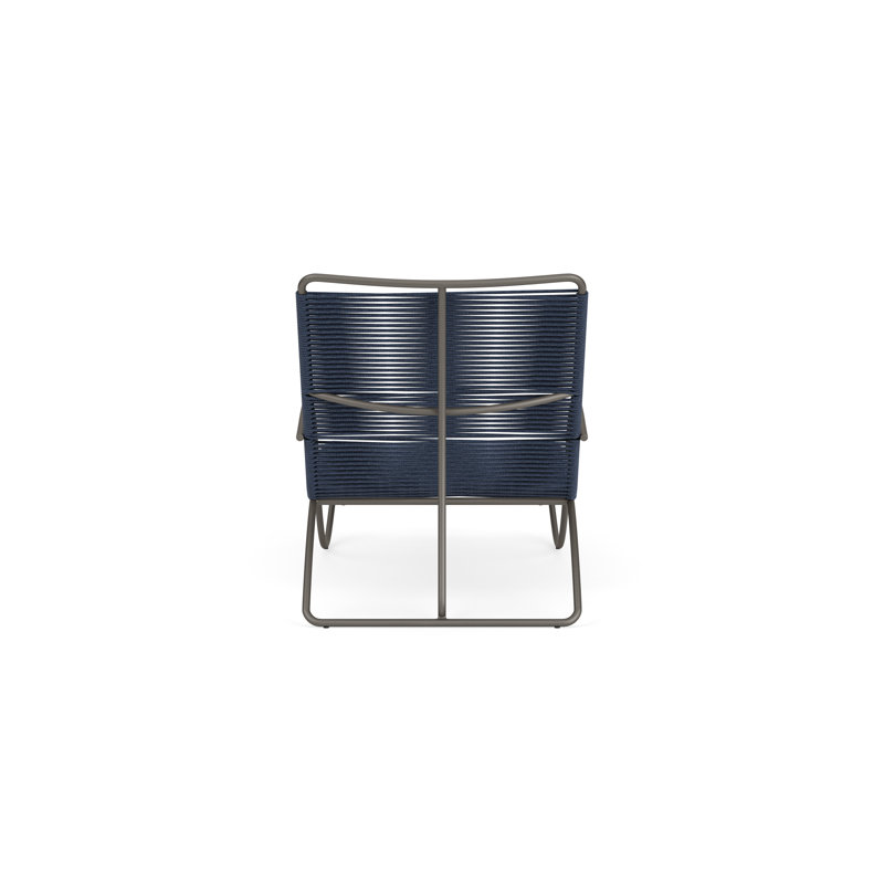 Walter Lamb Outdoor Chaise Lounge, Marine/Mica