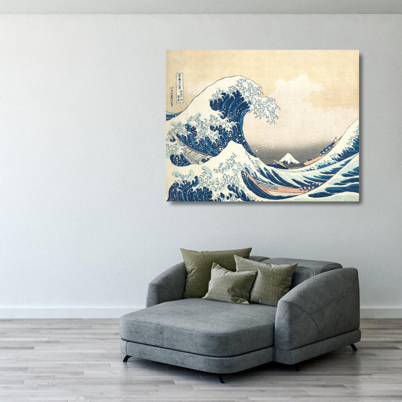La grande vague au large de Kanagawa, H 28 po x l 36 po