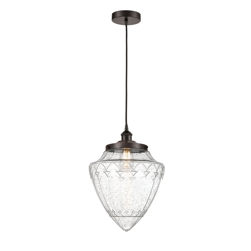Lanaija 1 - Light Single Pendant, 16.75" H x 12" W x 12" D, Oil Rubbed Bronze