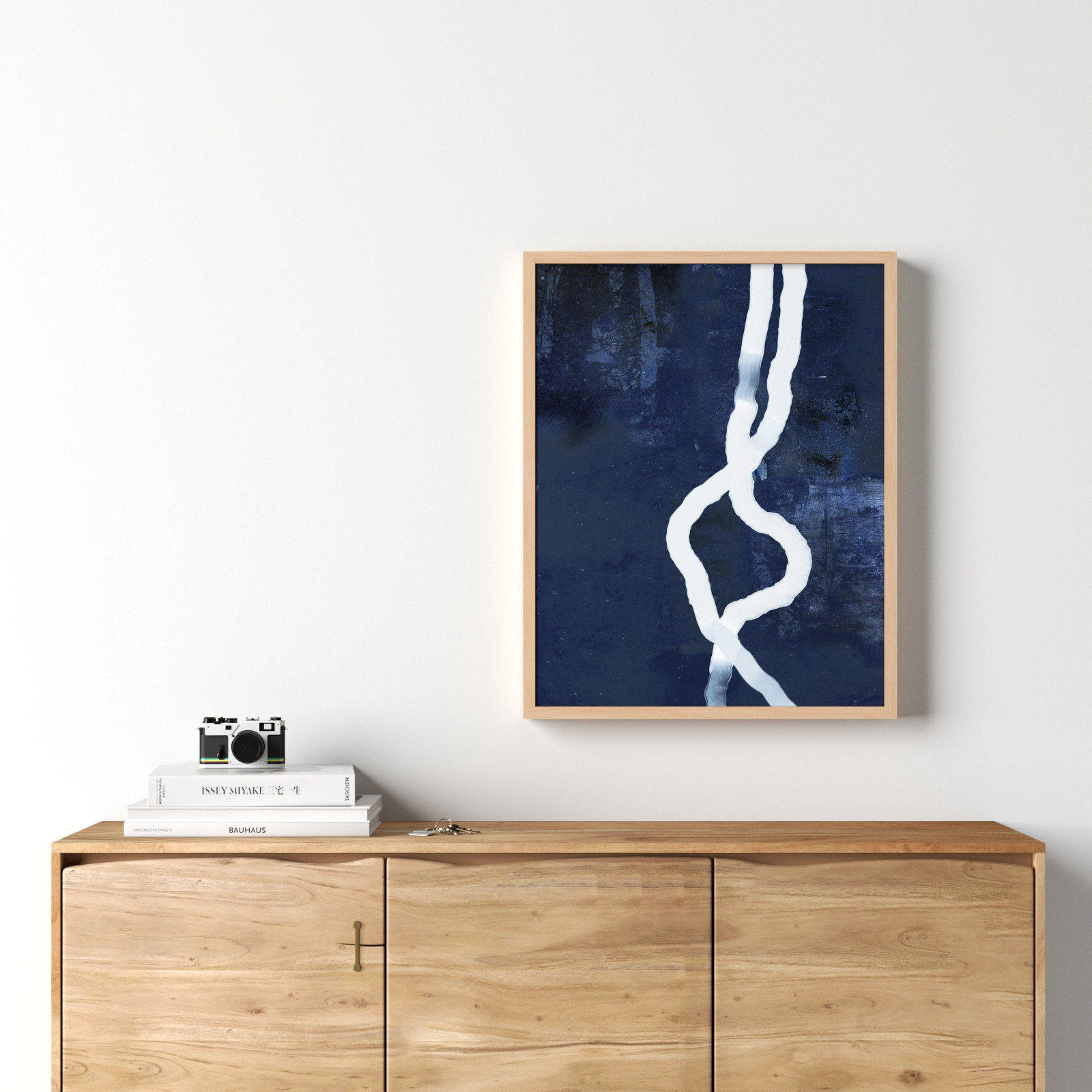 White Rope 3 by Jacques Pilon, Brown, 30" H x 24" W