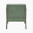 Cadence 23" Mid-Century Modern Accent Chair with Solid Rubber Wood Frame, Corduroy Fabric & Matching Lumbar Pillow-991993858
