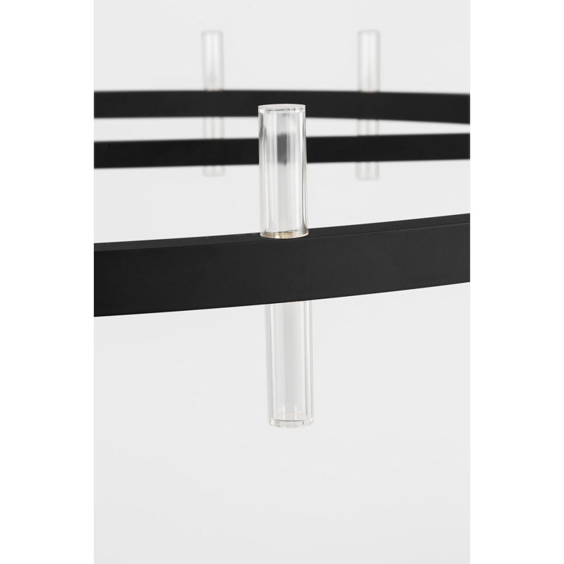 Silas Chandelier, 40, Midnight Black, 6.2" H x 48" W  x 48" D