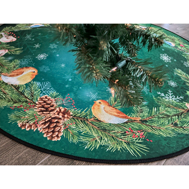 Jupe d'arbre Winter Birds, L 48 po