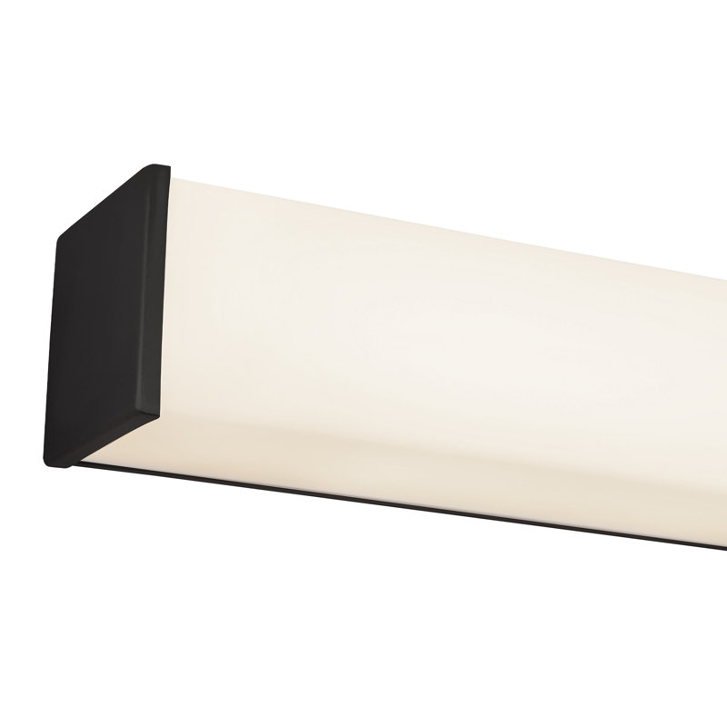 Vivi 24-in Black dimmable LED Wall Sconce, Matte Black