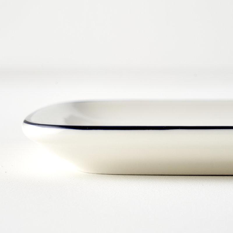Plateau de service en porcelaine Line La Dolce Vita