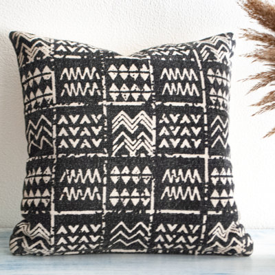 Geometric Cotton Pillow Cover