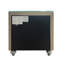 Table de chevet en velours beige Lucienne