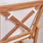 Chaise berçante d'extérieur en bois massif avec coussins Cherell-30689653