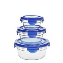 EcoEvo Glass Food Storage Containers Set, Large Size Glass Containers with Lids, BPA-Free Locking Lids, 100% Leak Proof Glass Meal Prep