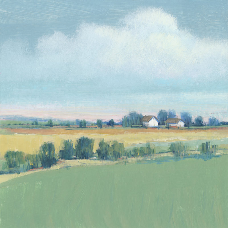 «The Simple Life I» par Timothy O 'Toole - peinture sur toile tendue, H 12 po x l 12 po