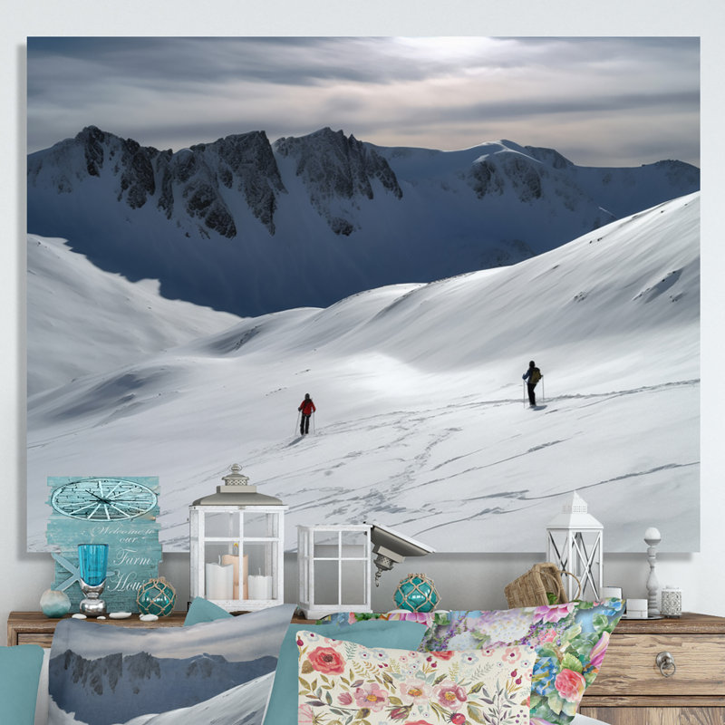 Winter Mountain Top III - paysages, impressions sur toile, H 12 po x l 20 po x P 1 po, Toile tendue