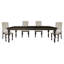 Mobilier de salle à manger de style transitionnel brun grisâtre 1pc