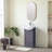 18" Mini Single Bathroom Vanity With Ceramic Top-814182365