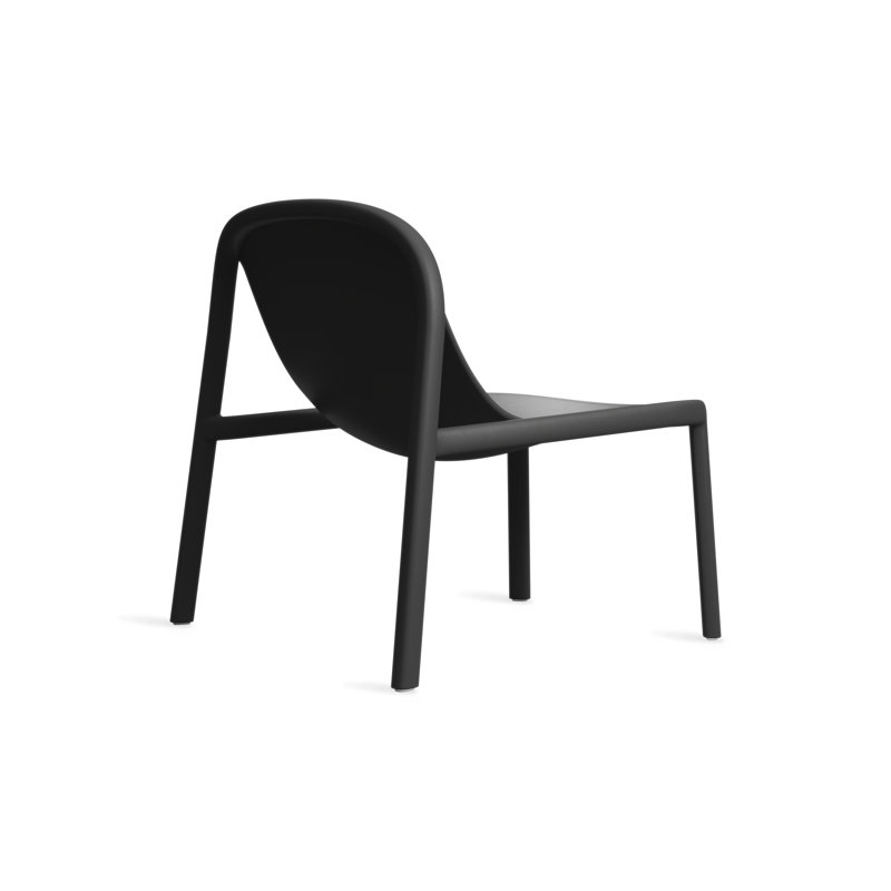 Decade Outdoor Lounge Chair, Black