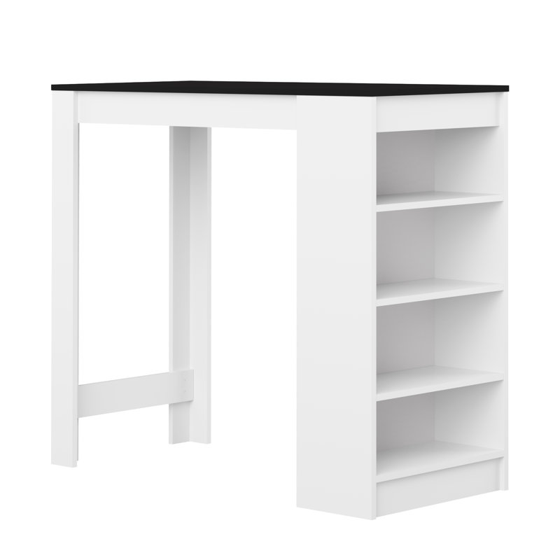 Neville Dining Table, White/Black