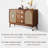 Mid-Century Modern Walnut Solid Wood Sideboard