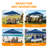 Pop Up Canopies 10 Ft. W x 10 FT. D Metal Party Tent Canopy-65478066