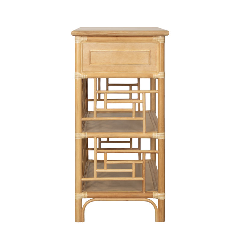 Chippendale End Table, Natural