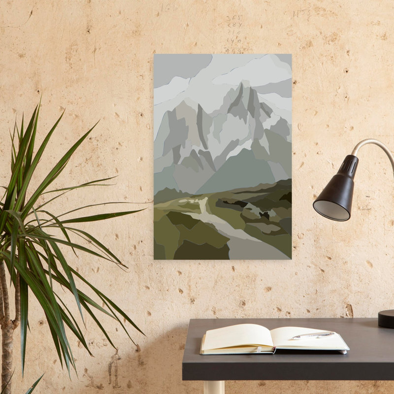 Sentier alpin alpin, paysage dramatique serein, montagne, paysage dramatique