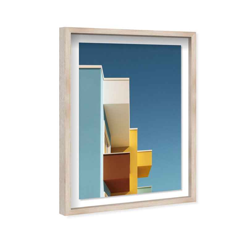 Orthogonal Sky View Print by Oliver Gal, 21.5"H x 31.5"W, Natural Oak Shadowbox
