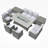Bentlei 9-Person Sofa Seating Group with Cushions
