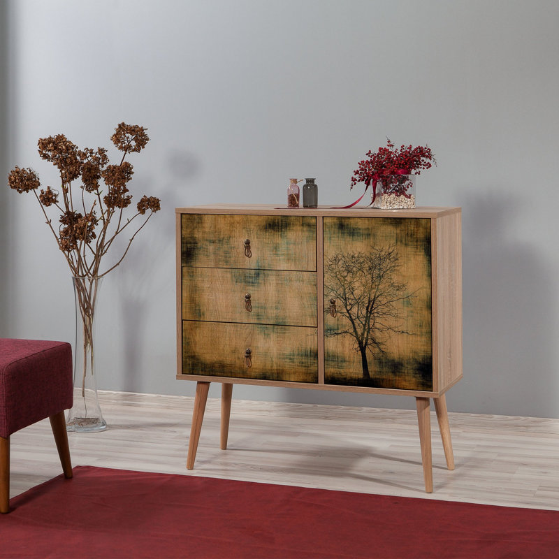Commode combinée 3 tiroirs l 35,4 "Schurz