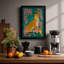 Leopard Among Leaves Eclectic 1 Piece Single Picture Frame Wall Art-136554635-136554637