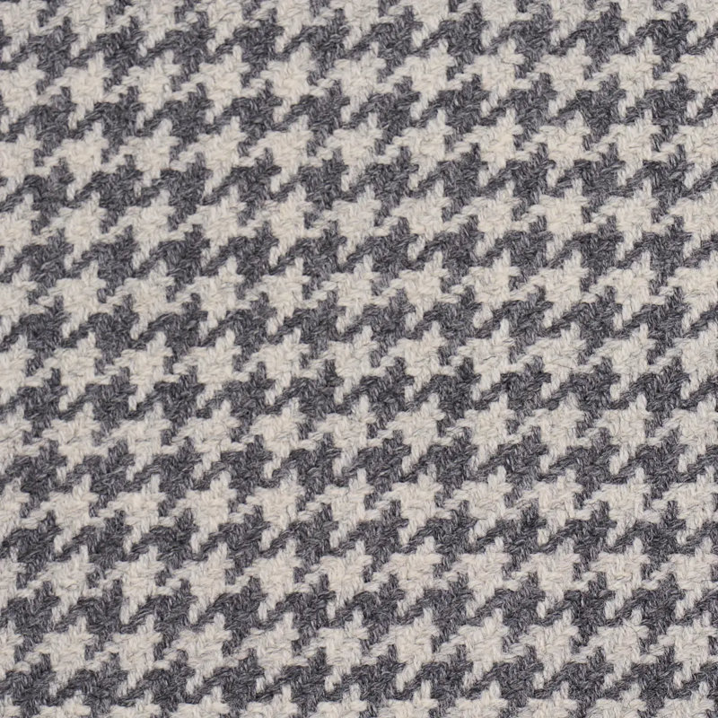 Huston Houndstooth Fabric, Black/Gray