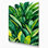 "Watercolor Botanical 58", art mural sur toile verte