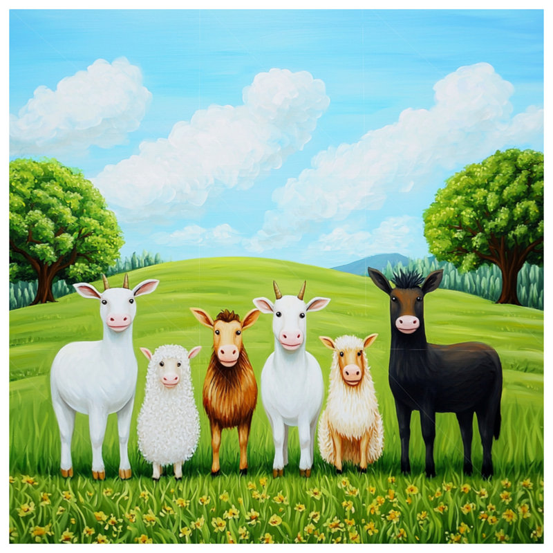 Housse de couette Farm Farm Bedding Animals Farmhouse, Lit simple