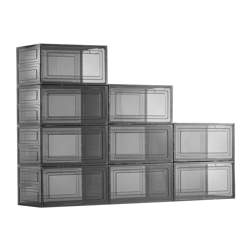 Stackable Shoe Storage Box, Black