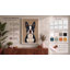 Boston Terrier Geometric - Wrapped Canvas-1072746257-1072746261