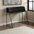 Rochadh Hutch with Shelf Black Finish Computer Desk with Metal leg, 39.01" H X 46.95" W X 23.47" D-97018636
