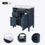 Meuble-lavabo de salle de bain 30 po avec lavabo supérieur, meuble-lavabo moderne avec 2 tiroirs et tiroir basculant, meuble-lavabo simple-1957973085