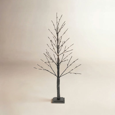 Lighted Glittered Twig Tabletop Tree