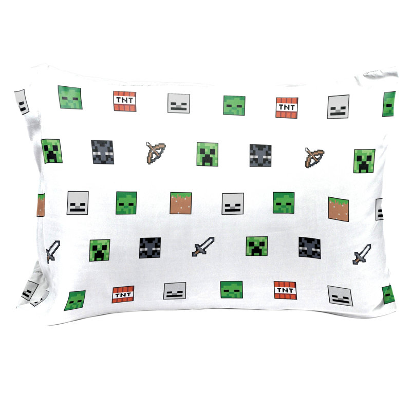 Ensemble de draps 100% coton biologique emblématique samedi Park Minecraft