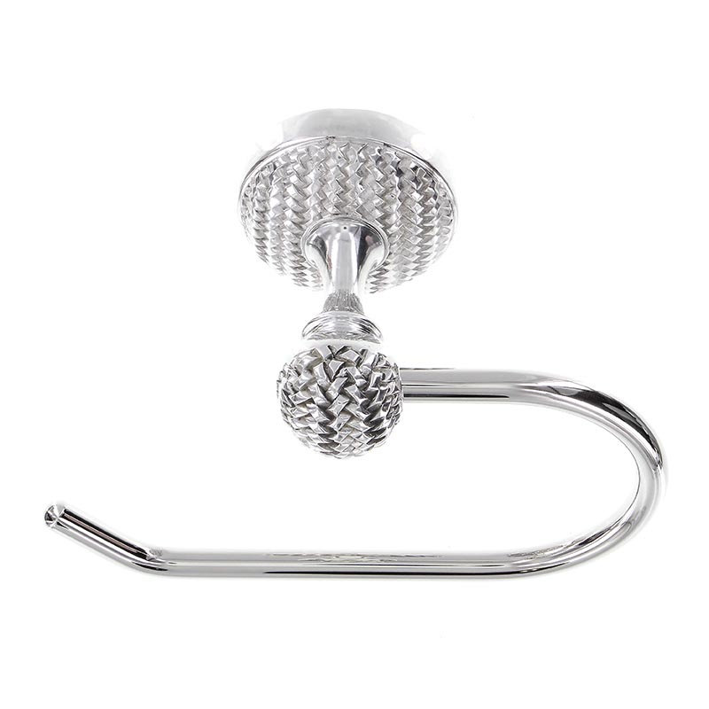 Cestino Wall Mounted Toilet Paper Holder, Polished Silver