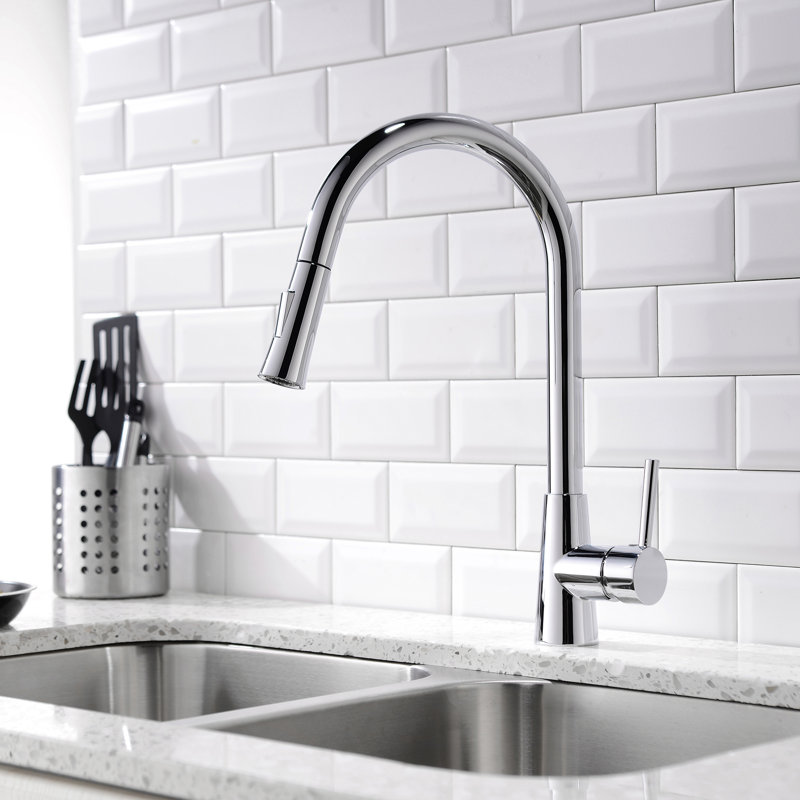 Belfry Kitchen Freelon Pull Out Kitchen Faucet