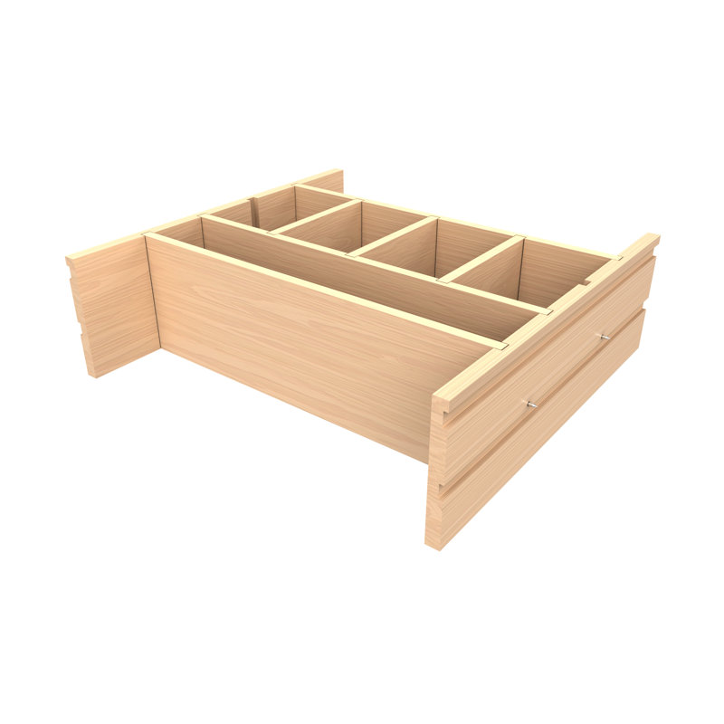Deep Drawer Divider Insert, 6" H x 18.75" W x 19.81" D