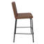 Anaysia Upholstered Counter Stool with Metal Frame-61573584