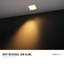 Luminaire encastré carré à DEL 5 pouces sans cadre 5W avec abat-jour de plafond de 9 W avec boîte en J, blanc
