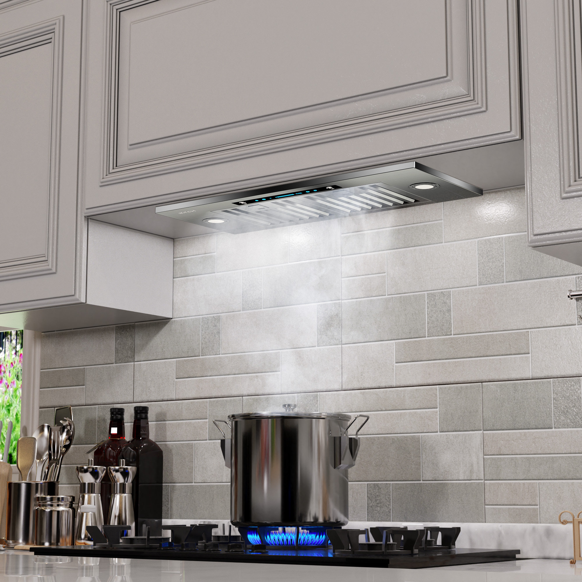 China Customized Wall Mount Range Hood Rear Vent Suppliers