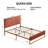Sheila Upholstered Platform Bed with Velvet Tufted Headboard-865742704-815495202
