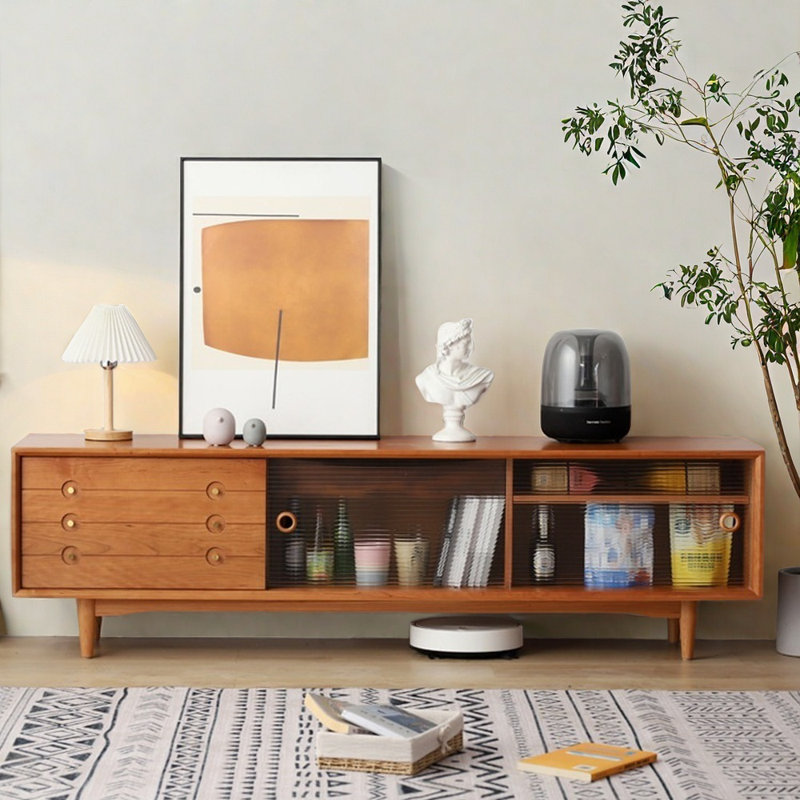 Meuble télé de style japonais, 70.87"