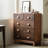 Modern Cherry Solid Wood Grain Accent Chest.