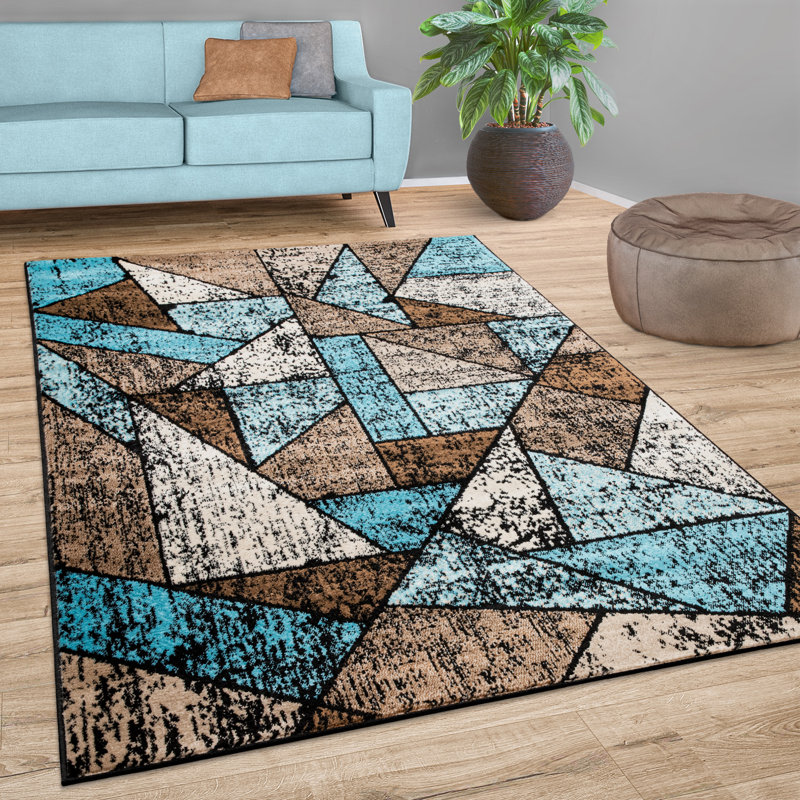 Burke Geometric Area Rug, Rectangle 240 x 340cm