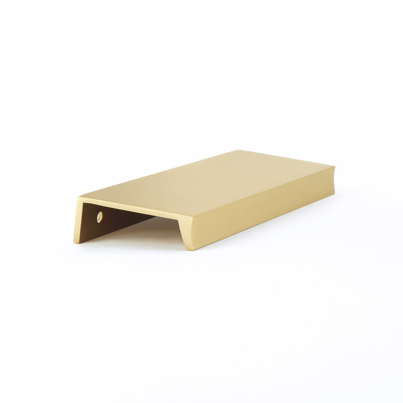 Sabre Finger Pull, Satin Brass